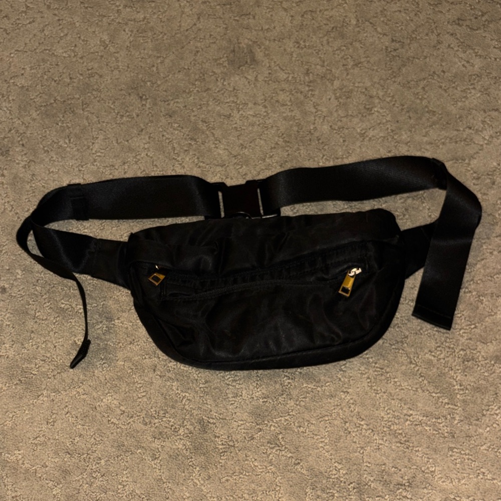 a new day Black Belt Bag with Gold Accents